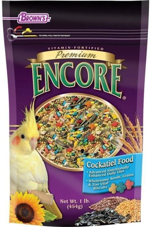 Brown's Encore Premium Cockatiel Food