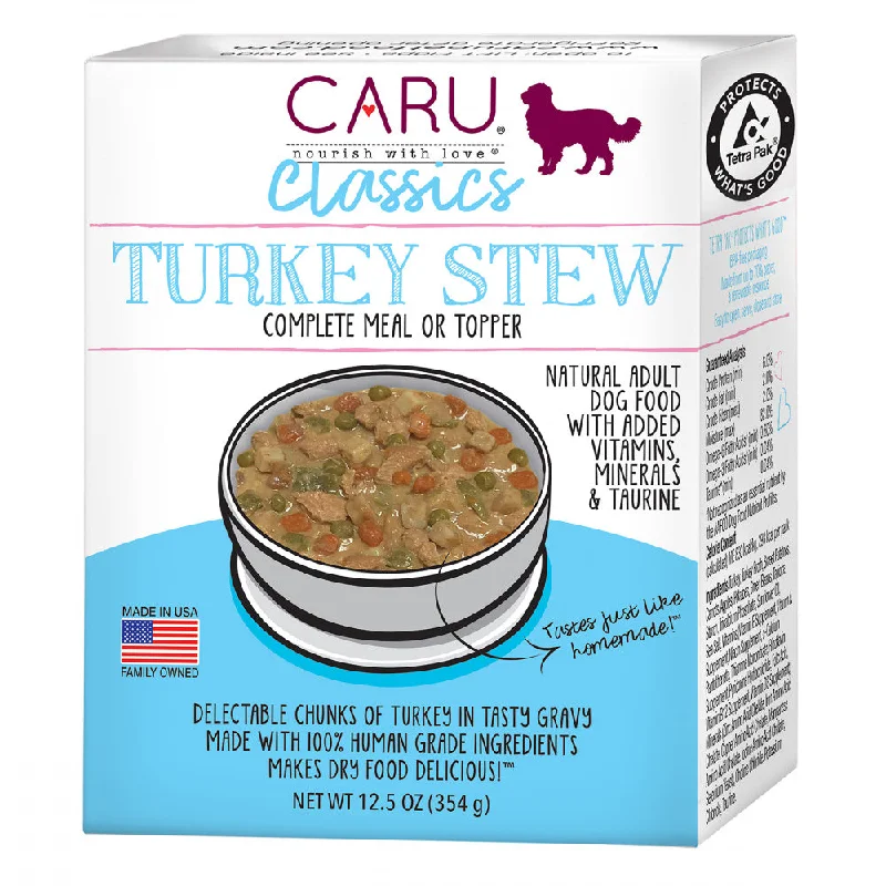 Caru Grain Free Real Turkey Stew Canned Dog Food