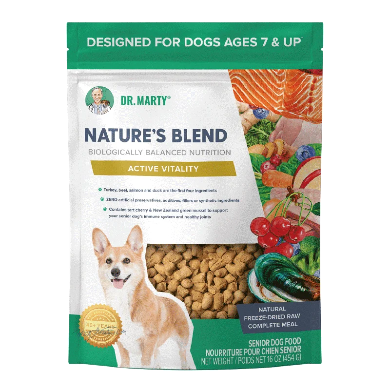 Dr. Marty Nature's Blend Active Vitality Seniors Freeze Dried Raw Dog Food