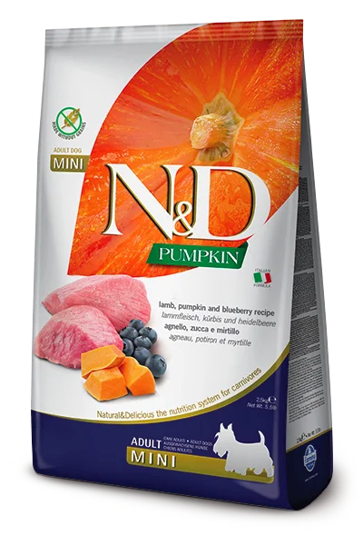 Farmina N&D Pumpkin Formula Mini Lamb & Blueberry Adult Dog Food