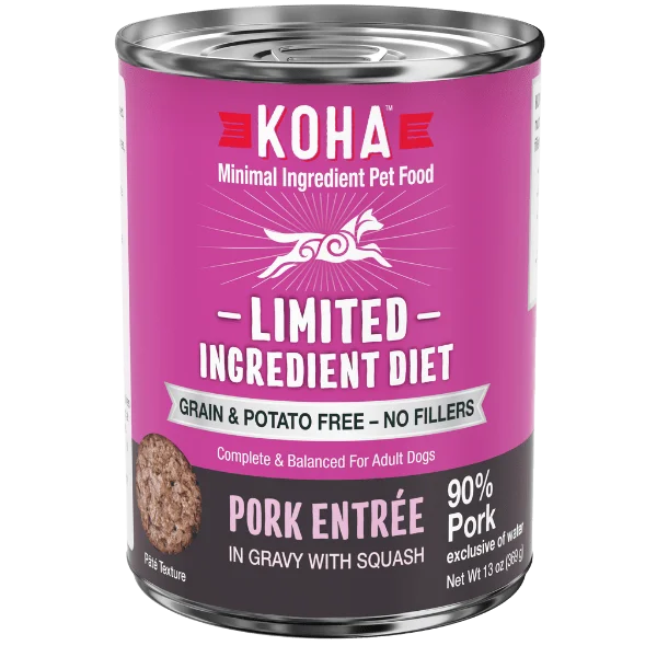 KOHA LID Pork Entrée Canned Dog Food