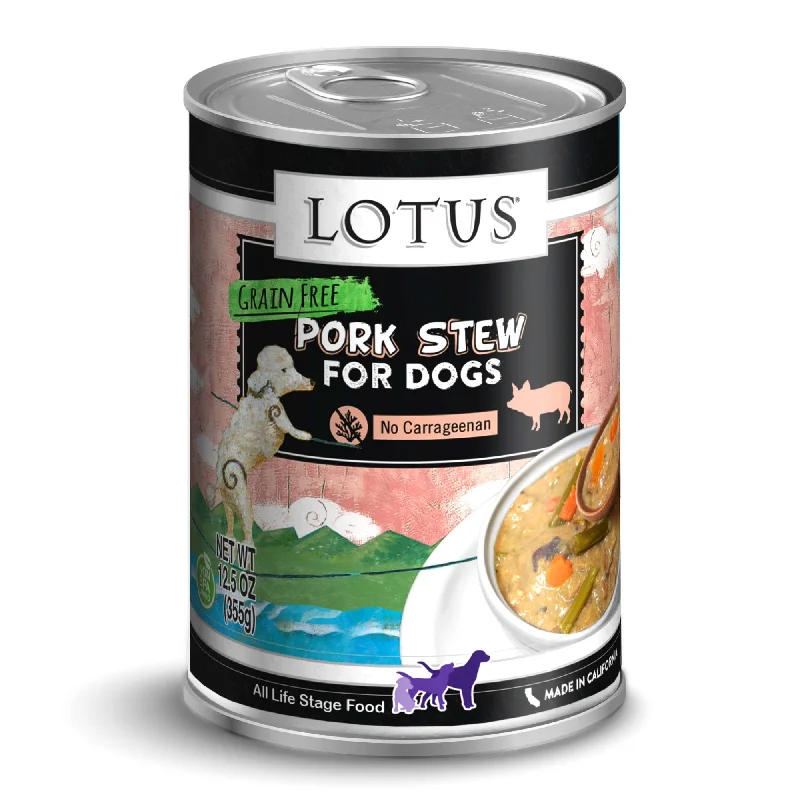 Lotus Dog Grain-Free Wholesome Pork Stew Dog Food