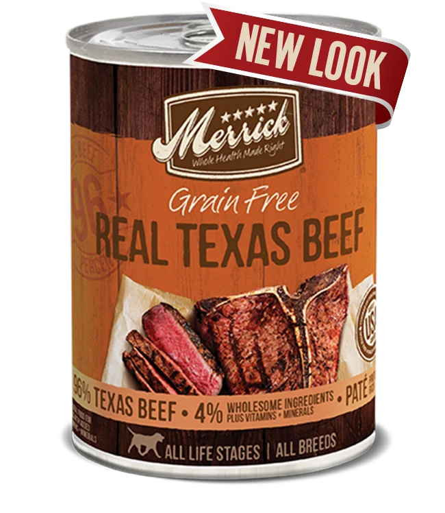 Merrick Chunky Big Texas Steak Tips Can Dog Food