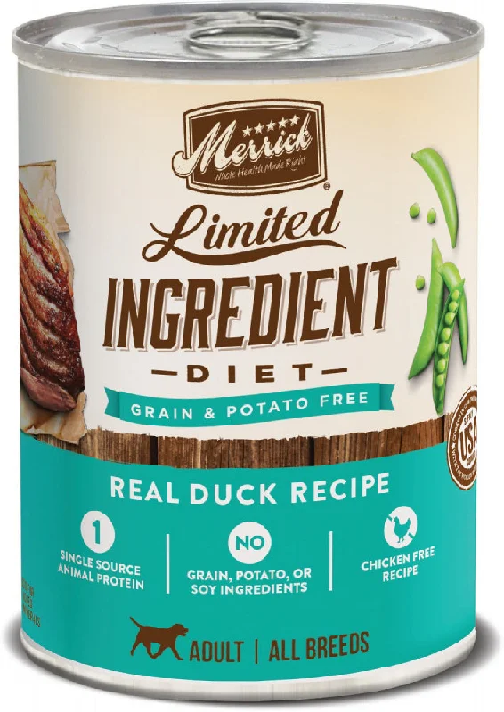 Merrick Limited Ingredient Diet Real Duck Recipe Canned Dog Food