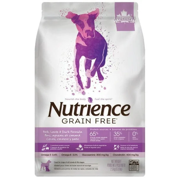 Nutrience Grain Free Pork, Lamb & Duck Dog Food, 10kg