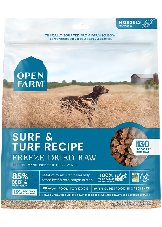 Open Farm Surf & Turf Freeze Dried Raw Dog Food