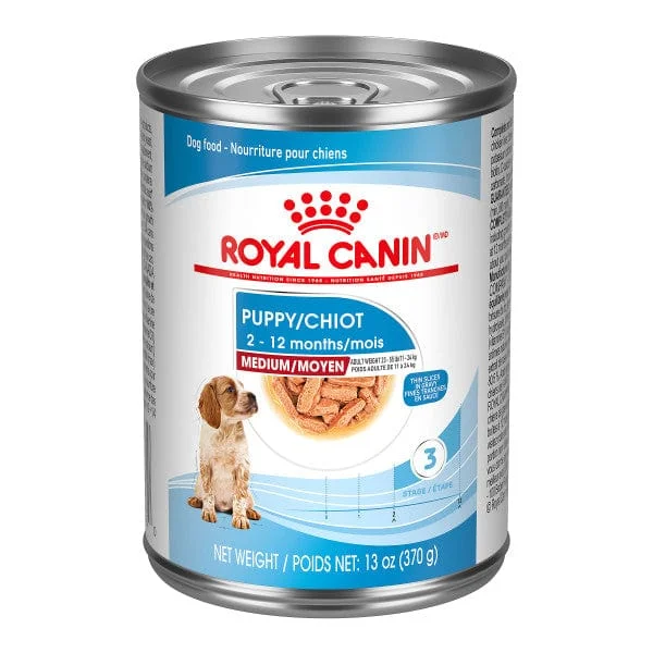 Royal Canin Medium Puppy Thin Slices in Gravy Canned Dog Food, 370g