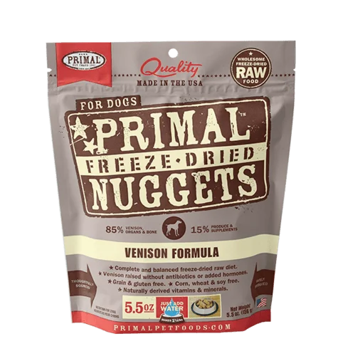 Venison Nuggets Grain-Free Raw Freeze-Dried Dog Food