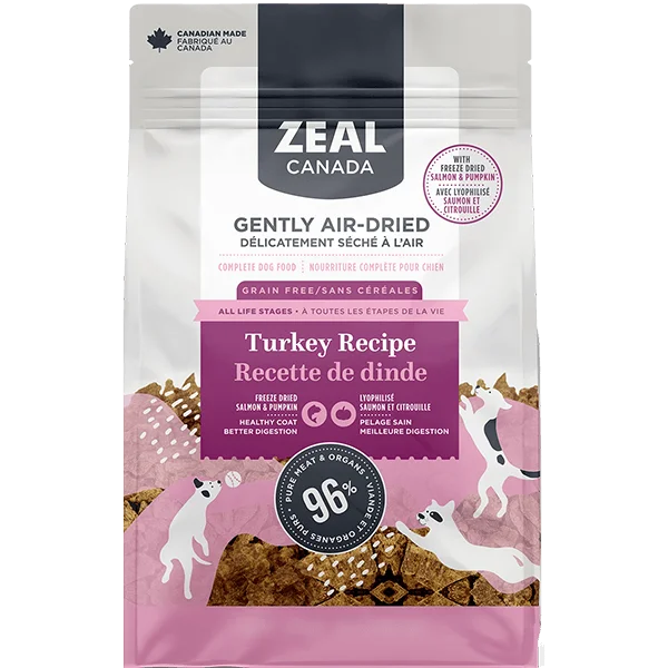 Zeal Canada Air-Dried Turkey with Salmon & Pumpkin Dog Food