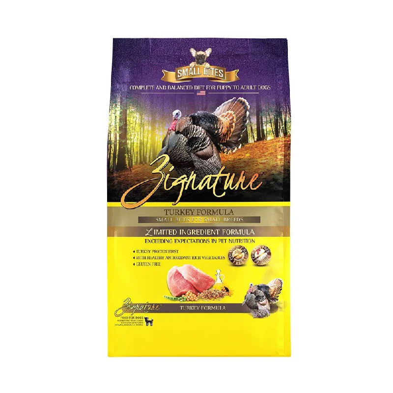 Zignature® Small Bites Limited Ingredient Turkey Formula Dog Food 4 Lbs