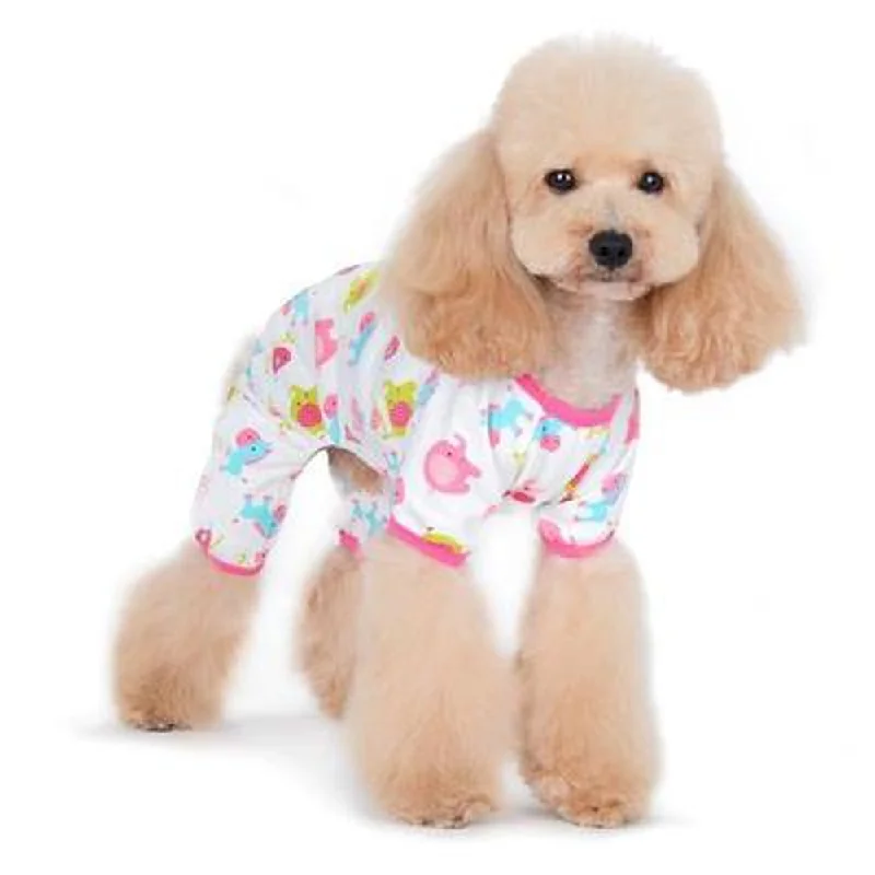 PJ Zoo Dog Pajamas - Pink