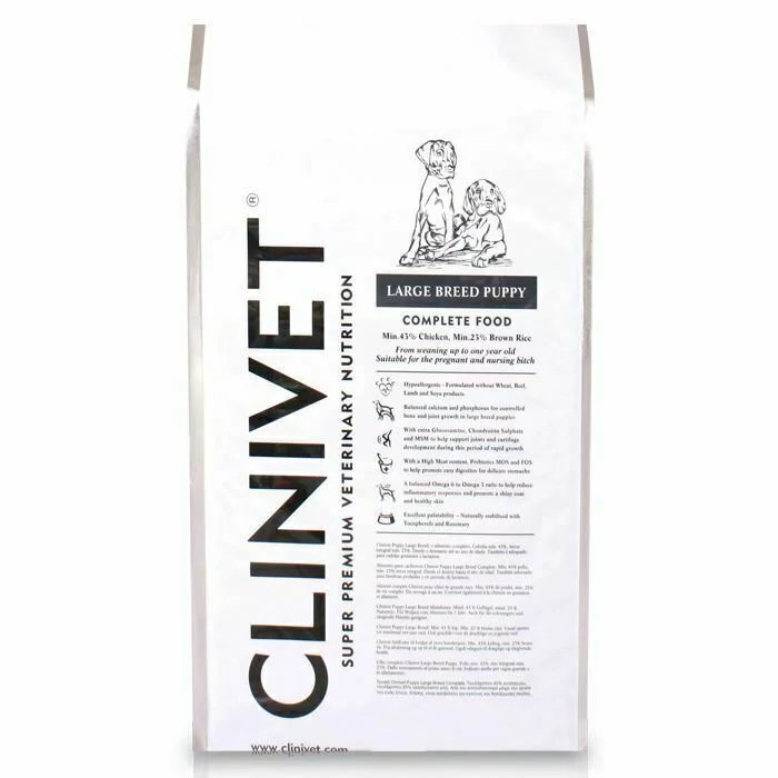 Clinivet | Hypoallergenic Dry Dog Food | Large Breed Puppy - 7kg