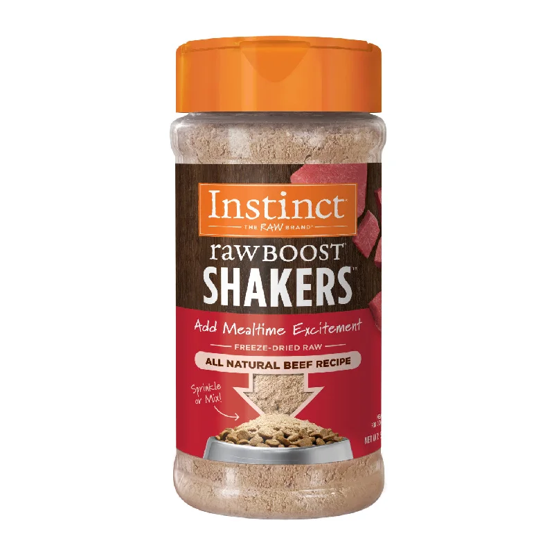 INSTINCT® DOG FOOD RAW BOOST SHAKERS REAL BEEF RECIPE