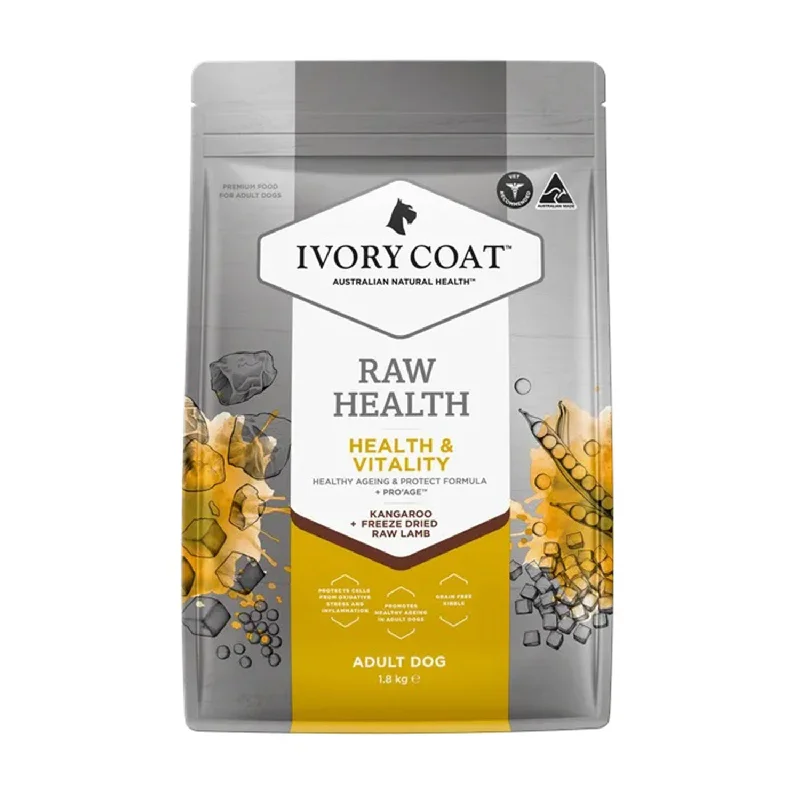 Ivory Coat Raw Health Health & Vitality Adult Dry Dog Food