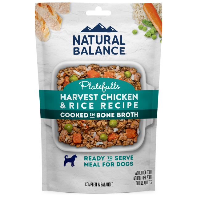 Natural Balance Platefulls Harvest Chicken & Rice Recipe Ready to Serve Dog Food