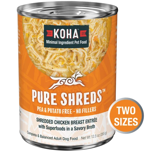 KOHA Pure Shreds Shredded Chicken Entrée Wet Dog Food