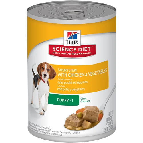 Science Diet Puppy Savory Stew with Chicken & Vegetables Wet Dog Food