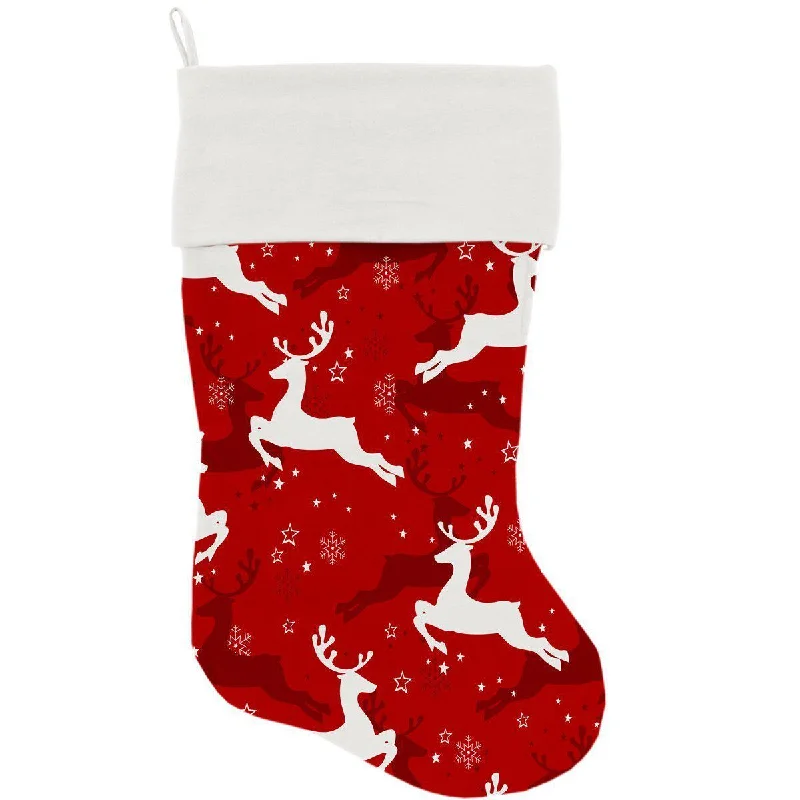 Dancing Reindeer Christmas Stocking