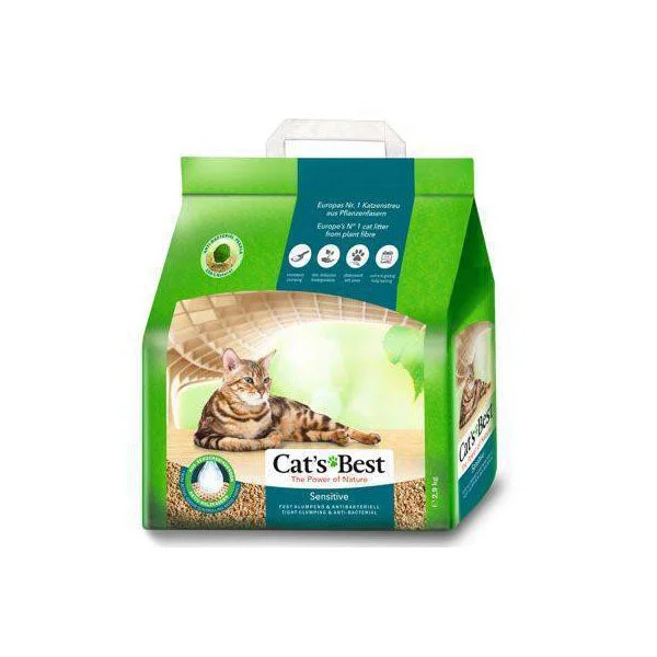 Cat's Best Sensitive Cat Litter - Firm Clumping & Antibacterial 8L / 2.9kg