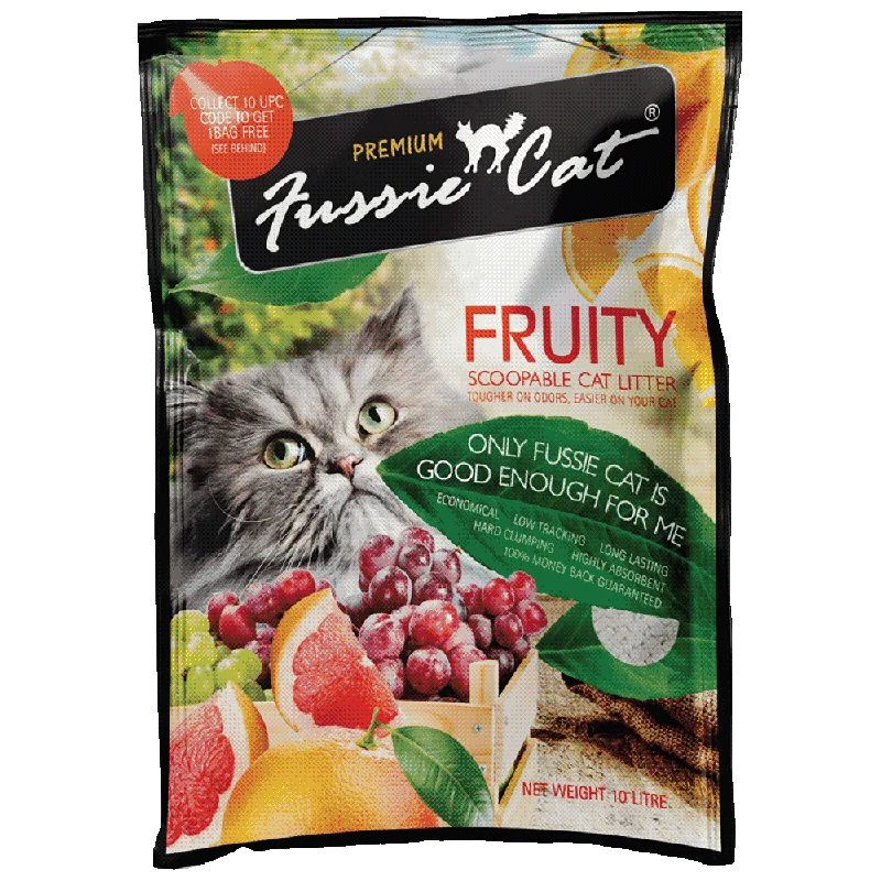 Fussie Cat Bentonite Litter Fruity 10L