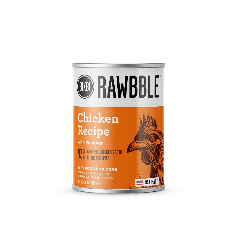 Bixbi RAWBBLE® Wet Dog Food Chicken Recipe 12.5oz Can Single