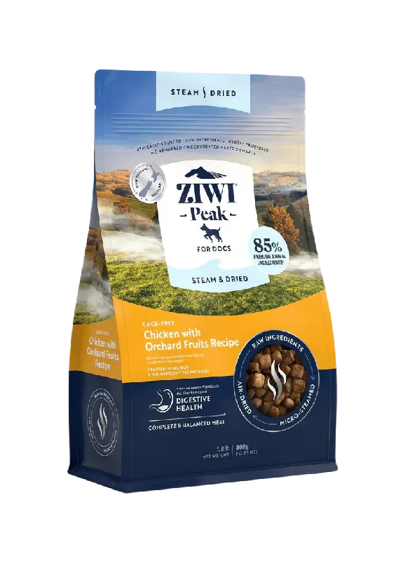 ZiwiPeak Steam-Dried Dog Food - Chicken W/ Orchard Fruit